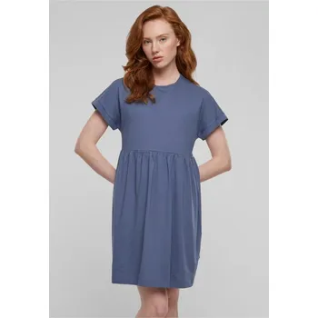 Dámské šaty Ladies Organic Empire Valance Tee Dress - vintageblue XS