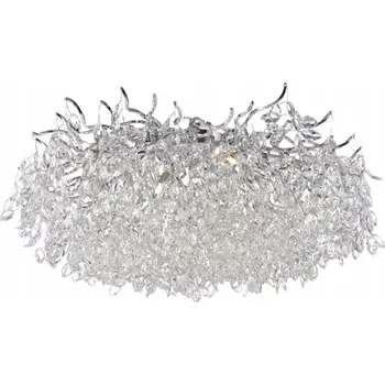 PAUL NEUHAUS stropní svítidlo lustr lesklý chrom s křišťalovými přívěsky PN 6054-17