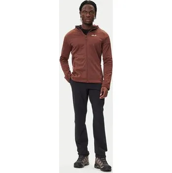 Pánská mikina Jack Wolfskin Fleecová mikina Peak District A65272 Hnědá Regular Fit M