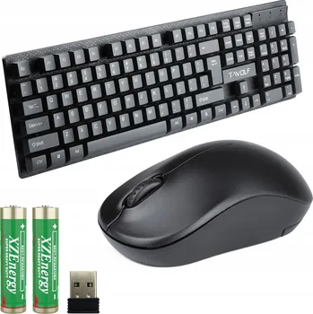 Klávesnice Sada klávesnice a myši T-WOLF černá