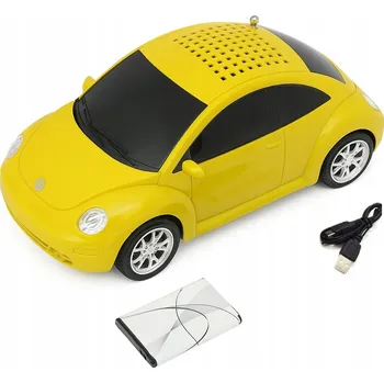 autíčko Rádio ve tvaru auta New Beetle s anténou a reproduktorem