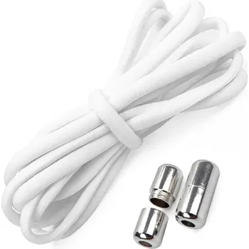 Tkaničky do bot APT Elastické tkaničky do bot bez zavazování bílé