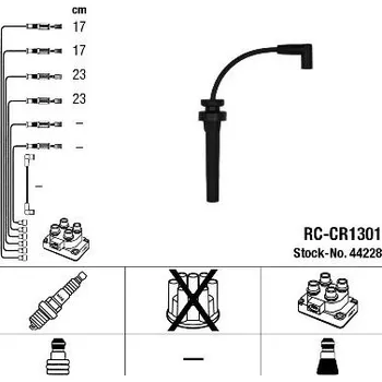 Zapalovací kabel Sada kabelů pro zapalování NGK RC-CR1301