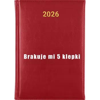 Kalendář Knižní kalendář 2026 A5 červený