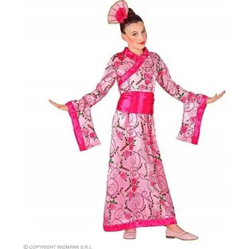 Karnevalový kostým KOSTÝM GEJŠA KIMONO RŮŽOVÝ DÁLNÝ VÝCHOD 116 Růžová 116