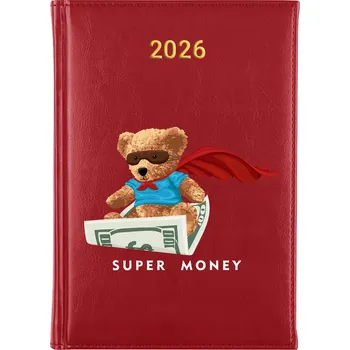 Kalendář Knižní kalendář 2026 A5 červený