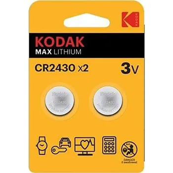 Článková baterie Kodak Jednorázová lithiová baterie CR2430, 2-pack (KOD-2430BL2)