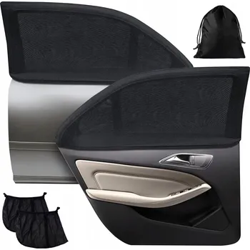 Stínítko do auta 2X ROLETA SLUNEČNÍ CLONA DO AUTA SADA NA OKNO ZÁCLONKY