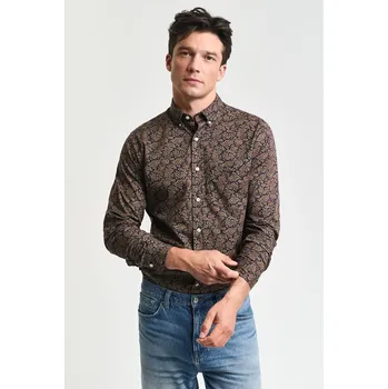 Pánská košile KOŠILE GANT REG PAISLEY PRINTED SHIRT PRUSSIAN BLUE