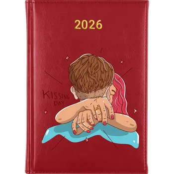 Kalendář Knižní kalendář 2026 A5 červený