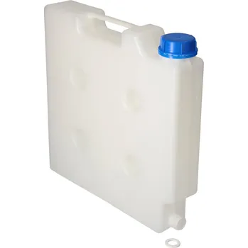 Kanystr Plochý kanystr šetřící místo, se závitovým hrdlem pro vypouštěcí kohout, objem 5 l