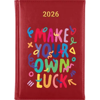 Kalendář Knižní kalendář 2026 A5 červený