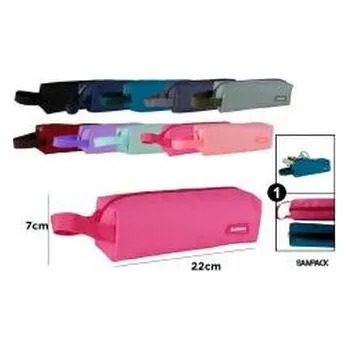 Set školních potřeb Piórnik jednokomorowy z uchwytem MIX