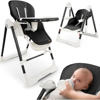 Dětská jídelní židlička Nukido Elite černá