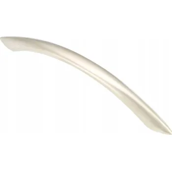 Nábytkové kování KLASICKÁ OHÝBANÁ STŘÍBRNÁ Nábytková Úchytka 128mm