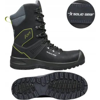 Pracovní obuv Pracovní boty Pevné Odolné Kožené Solid Gear Ion High S3L Velikost 48