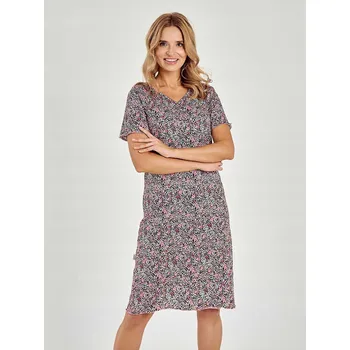 Dámské noční prádlo Taro noční košile, dámské pyžamo s krátkým rukávem Amara L Květinový