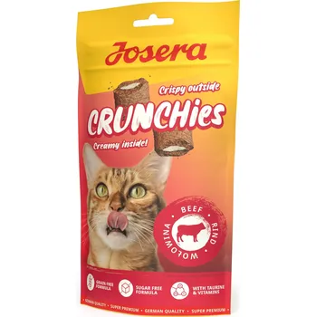 Krmivo pro kočku JOSERA PAMLSEK S KRÉMOVOU NÁPLNÍ PRO KOČKY CRUNCHIES S HOVĚZÍM MASEM 60G