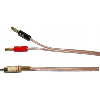 Audio kabel Reproduktorový kabel RCA / 2 banánkové konektory 1,5 m