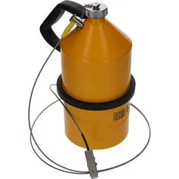 Kanystr FALCON bezpečnostní konev z oceli, lakovaná, se šroubovacím víkem, 5 litrů, se zemnicí přípojkou