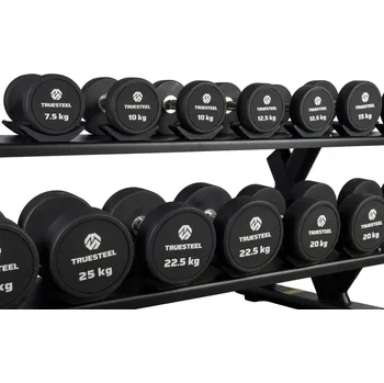 TRUESTEEL TPU jednoruční činky Váha: 2,5 kg až 30 kg