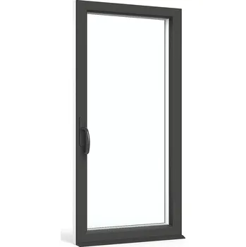 Vchodové dveře Plastové balkonové dveře | 95×240 cm (950×2400 mm) | antracit / bílá| jednokřídlé | otevíravé i sklopné | levé