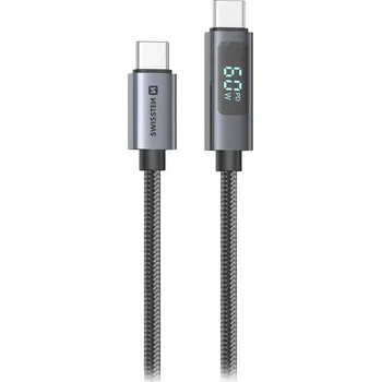 Počítač Swissten LCD kabel USB-C / USB-C 1m