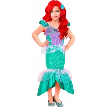 Karnevalový kostým KOSTÝM MOŘSKÉ PANNY ŠATY ŠATY MOŘSKÉ PANNY POHÁDKOVÝ KARNEVAL 128