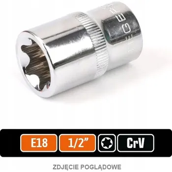 Klíč Nástrčný klíč 1/2" TORX E18 / TEGER