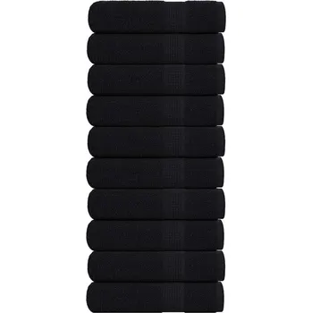 vidaXL Sprchové ručníky 10 ks 70x140 cm 360 g/m² 100% bavlna [137003] Barva: Černá