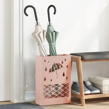 Stojan na deštník Stojan na deštníky kovový VidaXL růžový