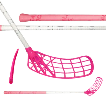 Florbalová hůl SALMING Q-series Aero Trident F30 JR White/Silver 92(103 R) - 92 (103) cm/Pravá ruka dole