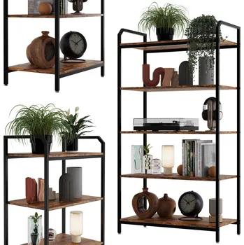 Knihovna Regál Lenmar 80 cm x 152 cm x 30 cm černý