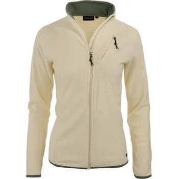 Dámská mikina Dámská outdoorová mikina ALPINE PRO ESEBA XL Bílá, Khaki