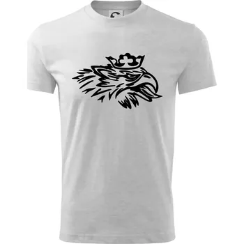 Rozezlený orel - Tričko dětské bavlněné - 98 cm / 2 roky ( Světlešedý Melír )