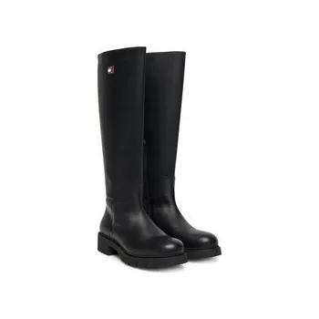 Dámské kozačky Kozačky Tommy Jeans Tjw Stretchy Long Shaft Boot EN0EN02828 Černá 38