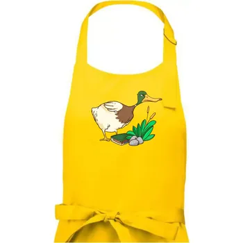 Kuchyňská zástěra Geokačer s keškou - Pánská zástěra na vaření - Univerzální velikost ( Žlutá )