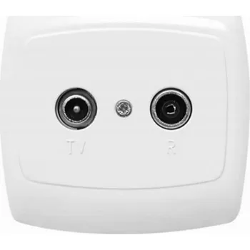 Elektrická zásuvka Anténní zásuvka koncová 6dB BINGO GAP1B601 bílá