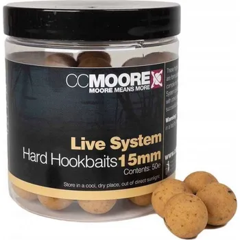 Boilies CC Moore Live System Tvrdé Nástrahy na Háček 15mm