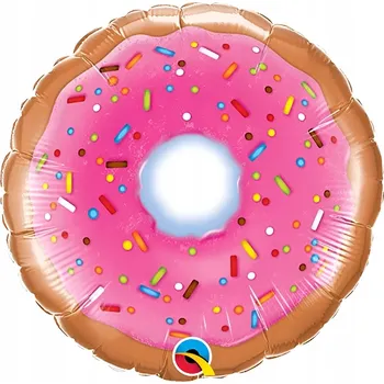 Balónek Fóliový balónek Donut Kobliha NA TYČCE 23 cm