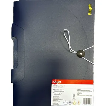 Pořadač s gumou, s přihrádkami, s uchem A4 Kayet