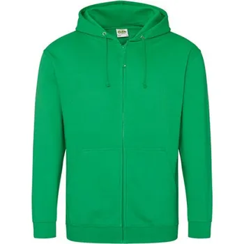 Pánská mikina Just Hoods Pánská mikina na zip JH050 Kelly Green XXL