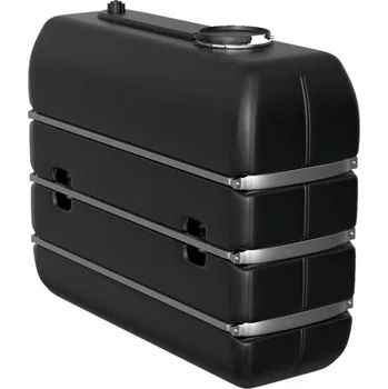 nádrž Průmyslová nádrž o objemu 2000 litrů, kopulovitý otvor, černá, pro látky s maximální hustotou 1,2