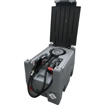 Palivová nádrž Mobilní čerpací zařízení na naftu, 220 litrů, čerpadlo 24 V, UN schválení, bez víka