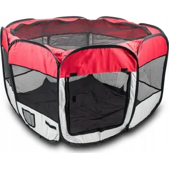 klec pro psa VELKÁ KOTEC PRO PSY, ŠTĚŇATA A ZVÍŘATA, ČERVENÁ