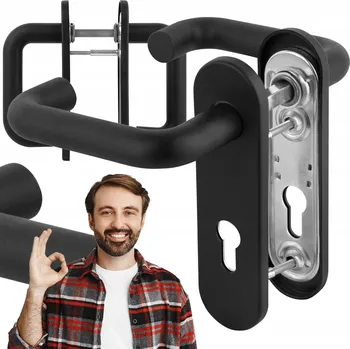 Dveřní kování Vnitřní klika Gamar Dlouhá, Rozeta pro vložku