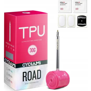 Duše na kolo Duše silniční kolo 30g (700/18C-32C lehká 622-18/32c) 65mm ventilek pink duše