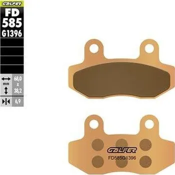 Brzdová destička GALFER brzdové destičky sintrované barva zlatá OFF-ROAD SURRON 24- (GALFER brzdové destičky sintrované barva zlatá OFF-ROAD SURRON 24-)