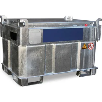 Palivová nádrž Mobilní čerpací nádrž KI-B na benzín, dvouplášťová, objem 330 l, 12 V čerpadlo(ATEX), příslušenství