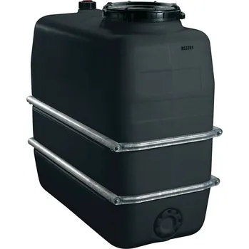 nádrž Nádrž na chemikálie, z polyethylenu (PE), objem 1100 litrů, černá